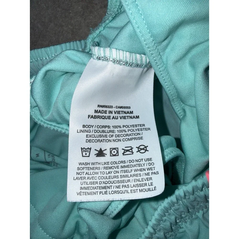 Nike Dri-Fit Girls Medium Light Teal/Pink Gym Shorts